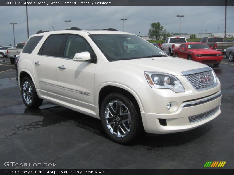 White Diamond Tintcoat / Cashmere 2011 GMC Acadia Denali