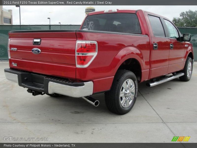 Red Candy Metallic / Steel Gray 2011 Ford F150 Texas Edition SuperCrew