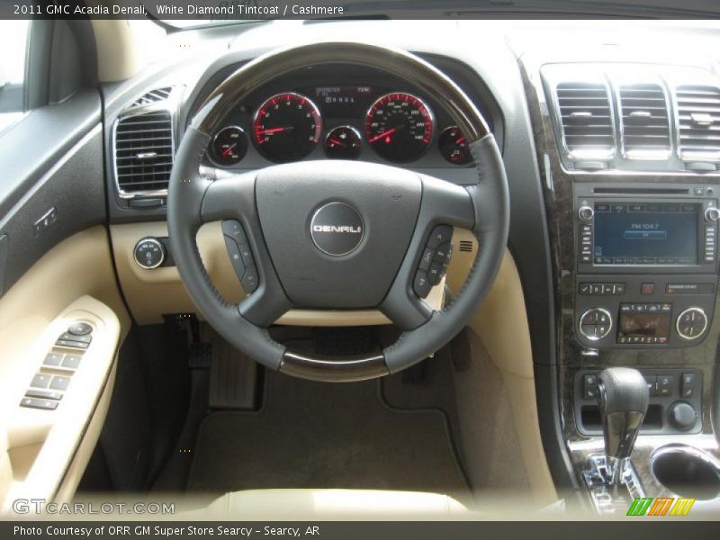 White Diamond Tintcoat / Cashmere 2011 GMC Acadia Denali