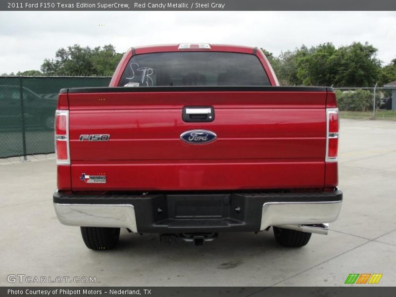 Red Candy Metallic / Steel Gray 2011 Ford F150 Texas Edition SuperCrew