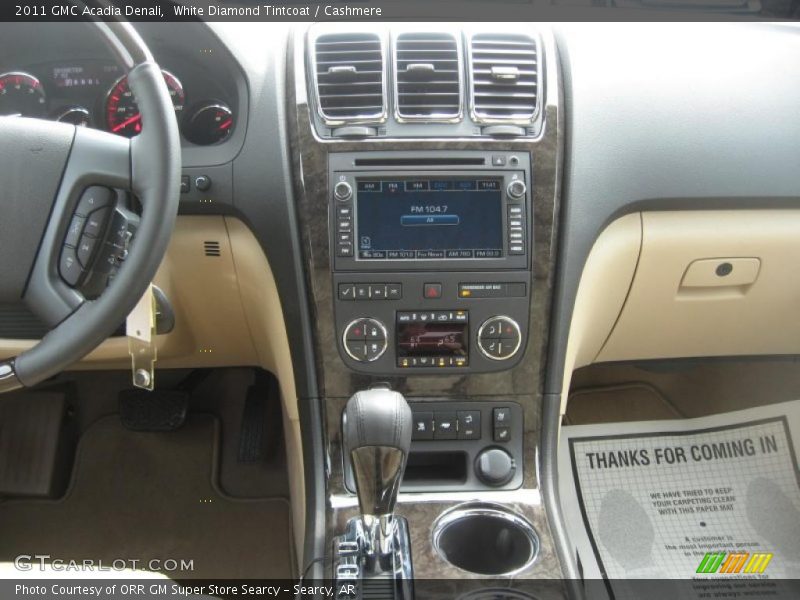 White Diamond Tintcoat / Cashmere 2011 GMC Acadia Denali