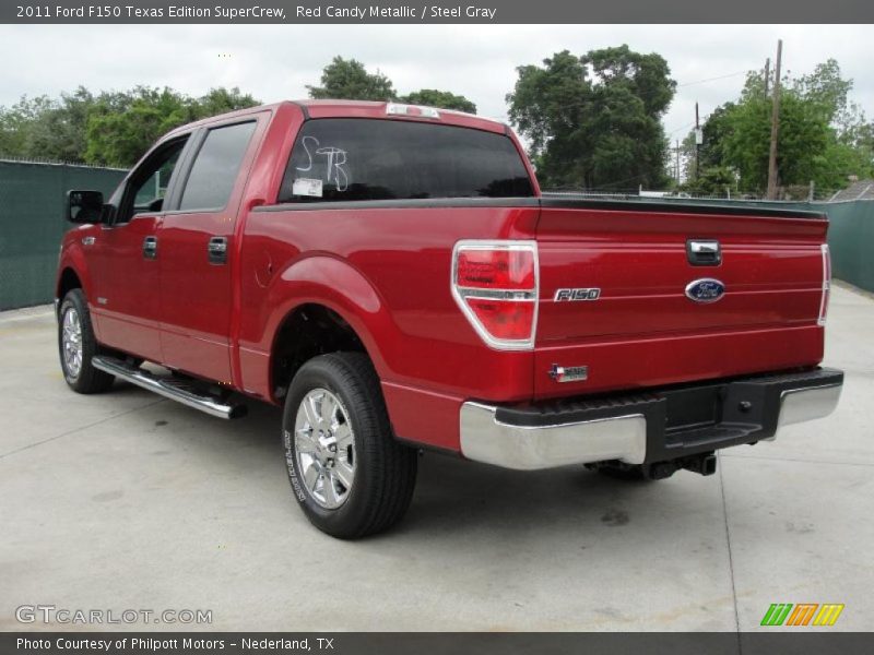 Red Candy Metallic / Steel Gray 2011 Ford F150 Texas Edition SuperCrew