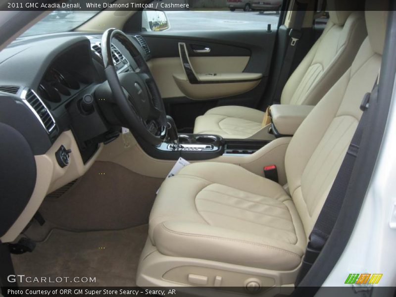 White Diamond Tintcoat / Cashmere 2011 GMC Acadia Denali