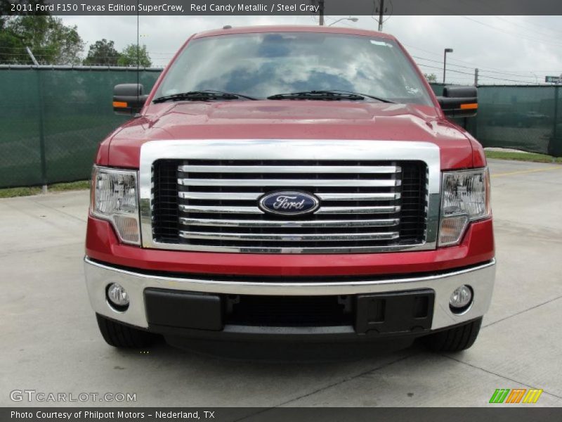 Red Candy Metallic / Steel Gray 2011 Ford F150 Texas Edition SuperCrew