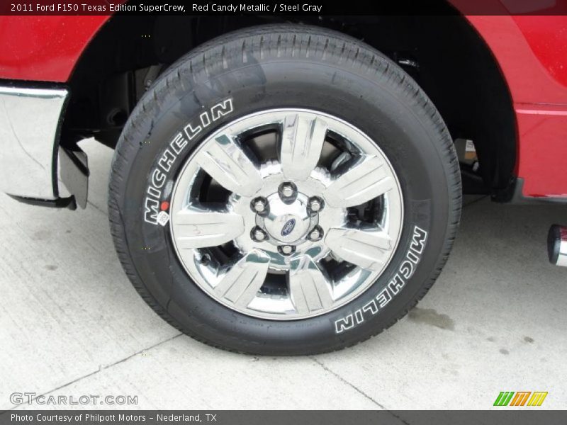 Red Candy Metallic / Steel Gray 2011 Ford F150 Texas Edition SuperCrew