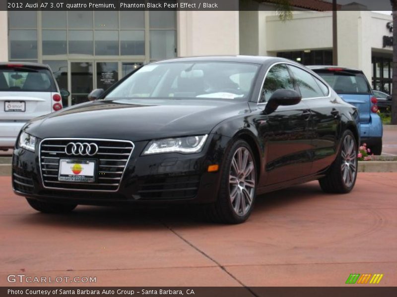 Phantom Black Pearl Effect / Black 2012 Audi A7 3.0T quattro Premium
