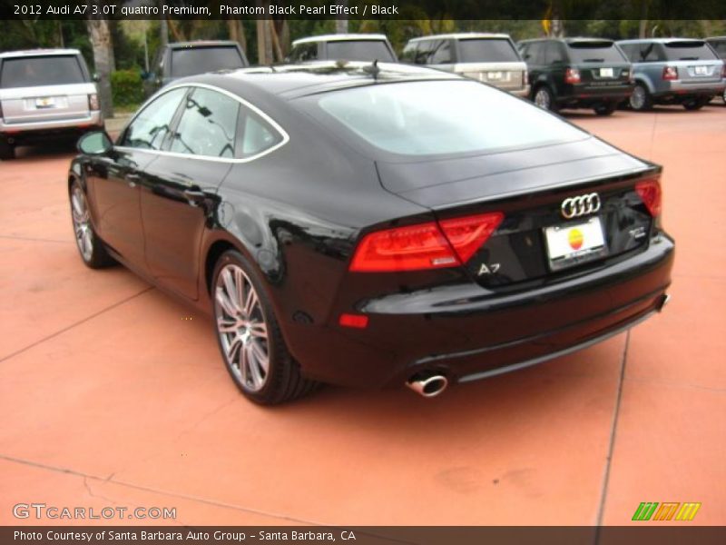 Phantom Black Pearl Effect / Black 2012 Audi A7 3.0T quattro Premium