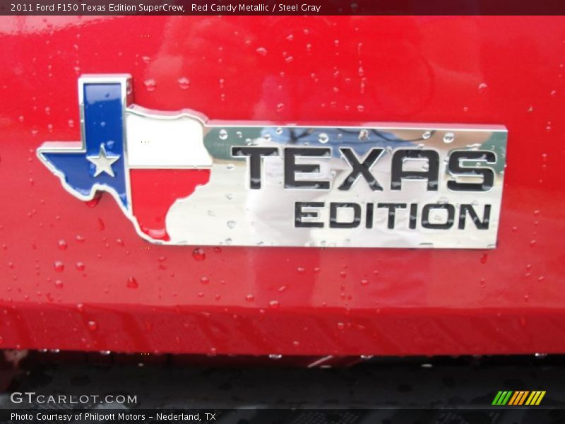 Red Candy Metallic / Steel Gray 2011 Ford F150 Texas Edition SuperCrew