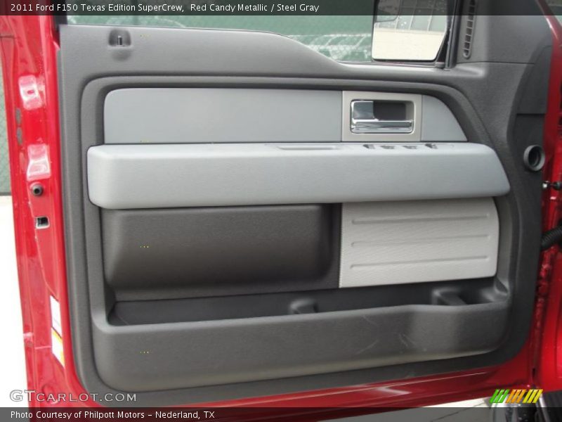 Red Candy Metallic / Steel Gray 2011 Ford F150 Texas Edition SuperCrew