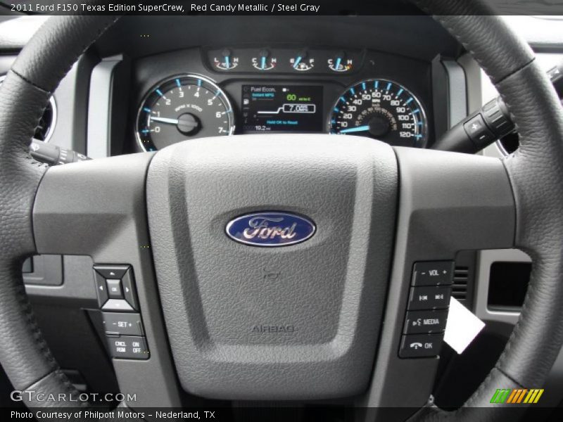 Red Candy Metallic / Steel Gray 2011 Ford F150 Texas Edition SuperCrew