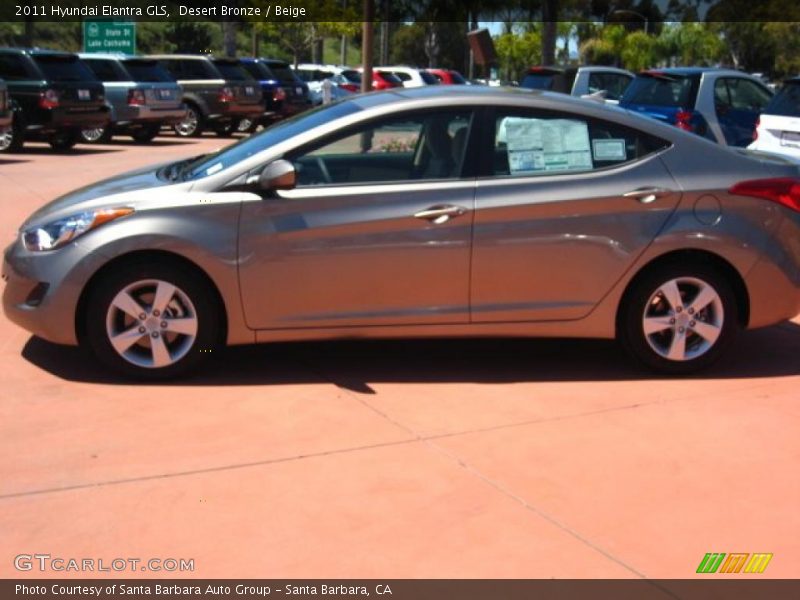 Desert Bronze / Beige 2011 Hyundai Elantra GLS