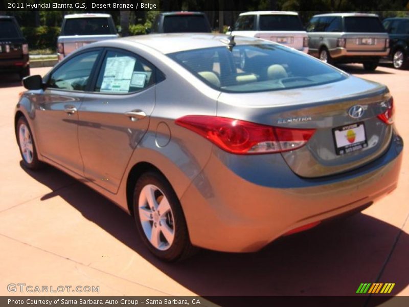 Desert Bronze / Beige 2011 Hyundai Elantra GLS