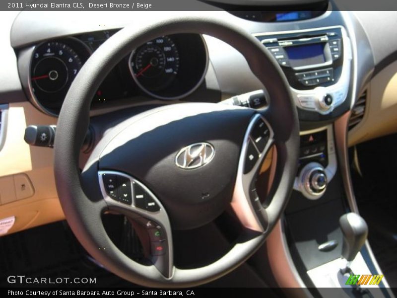 Desert Bronze / Beige 2011 Hyundai Elantra GLS