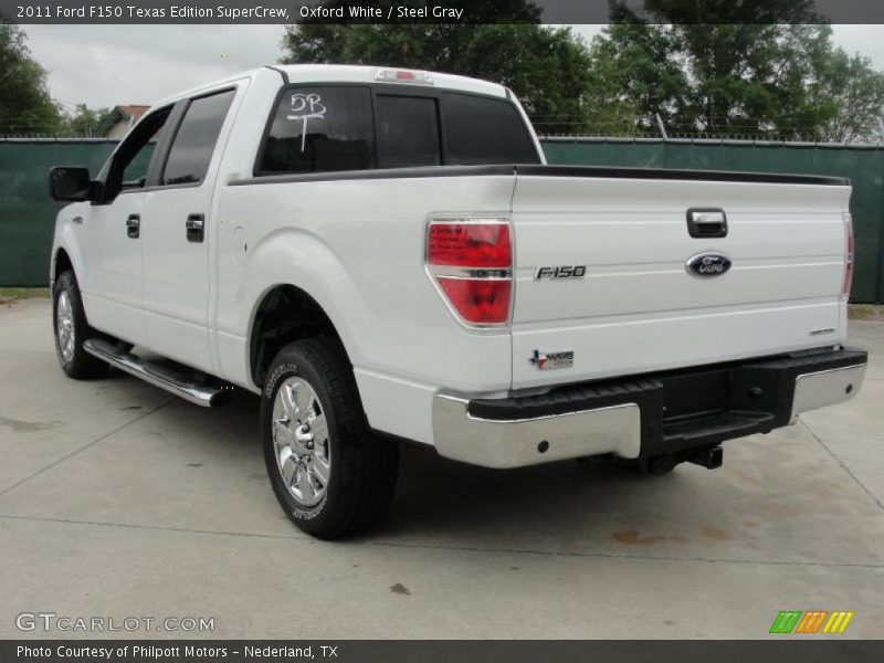 Oxford White / Steel Gray 2011 Ford F150 Texas Edition SuperCrew