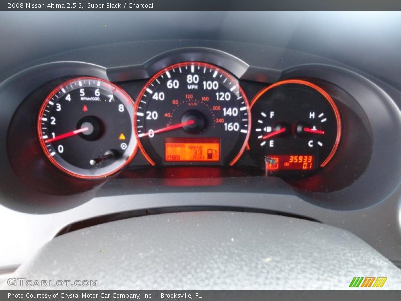 Super Black / Charcoal 2008 Nissan Altima 2.5 S