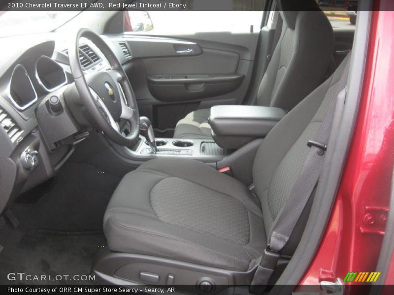 Red Jewel Tintcoat / Ebony 2010 Chevrolet Traverse LT AWD