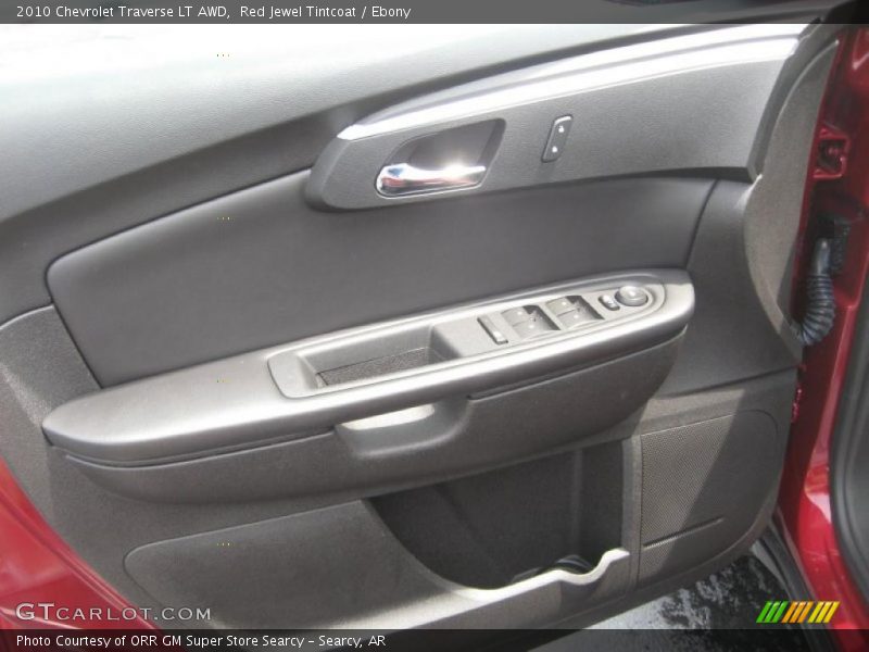 Red Jewel Tintcoat / Ebony 2010 Chevrolet Traverse LT AWD