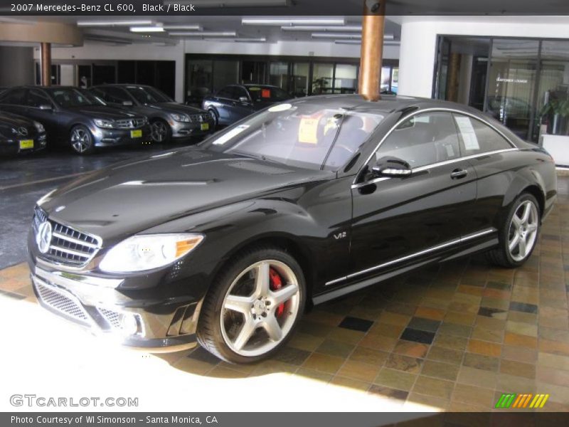 Black / Black 2007 Mercedes-Benz CL 600