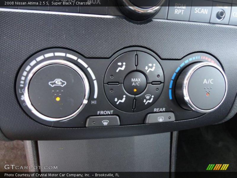 Super Black / Charcoal 2008 Nissan Altima 2.5 S