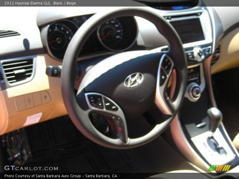 Black / Beige 2011 Hyundai Elantra GLS