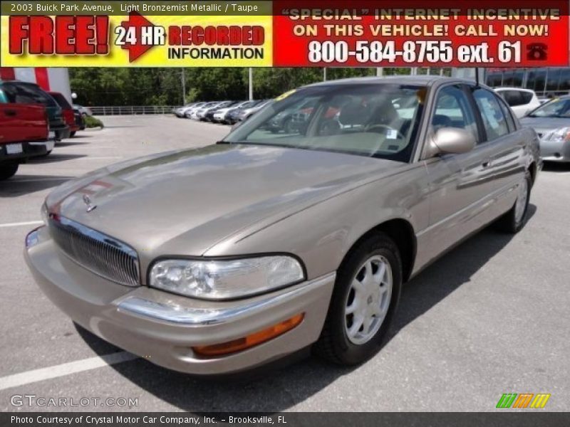 Light Bronzemist Metallic / Taupe 2003 Buick Park Avenue