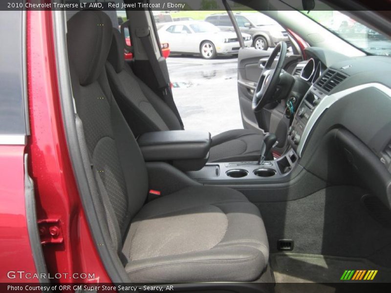 Red Jewel Tintcoat / Ebony 2010 Chevrolet Traverse LT AWD