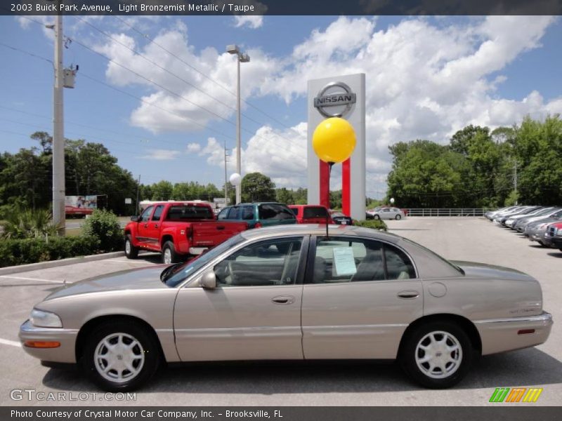 Light Bronzemist Metallic / Taupe 2003 Buick Park Avenue