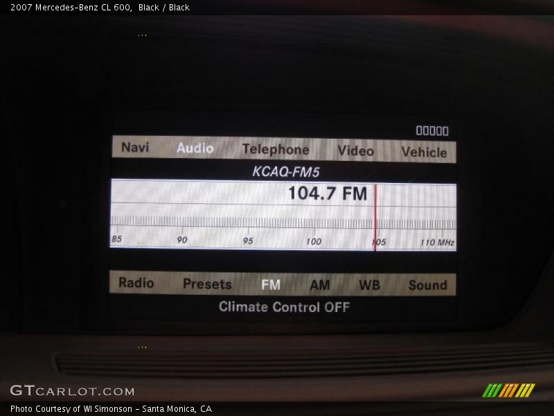 Black / Black 2007 Mercedes-Benz CL 600