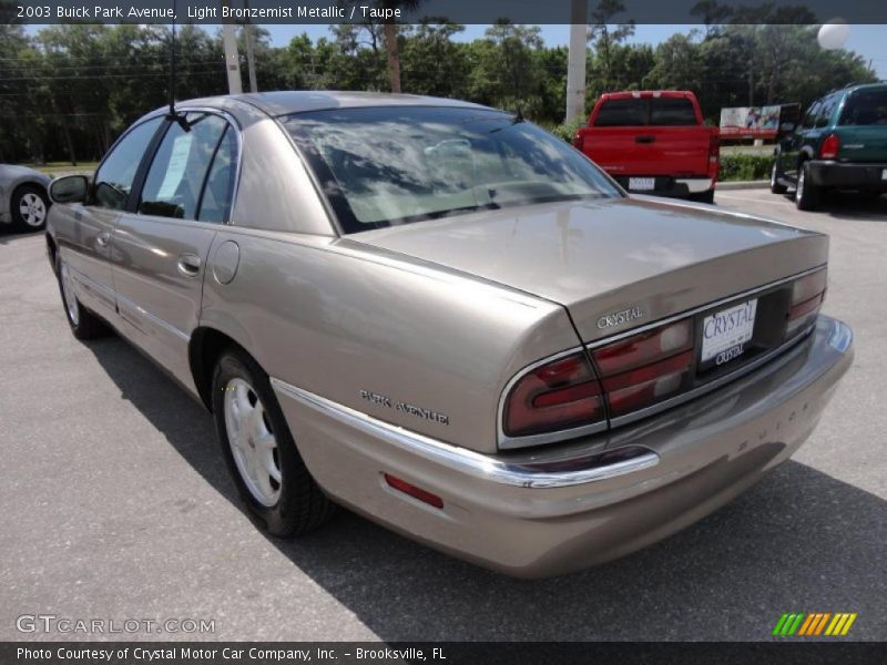 Light Bronzemist Metallic / Taupe 2003 Buick Park Avenue