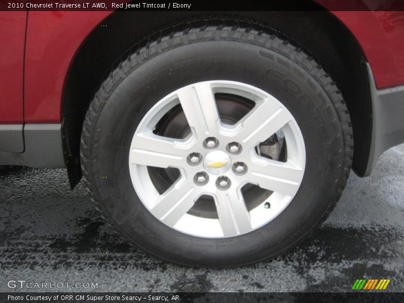 Red Jewel Tintcoat / Ebony 2010 Chevrolet Traverse LT AWD