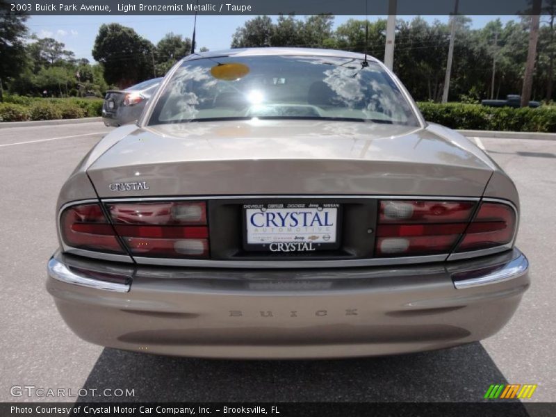 Light Bronzemist Metallic / Taupe 2003 Buick Park Avenue