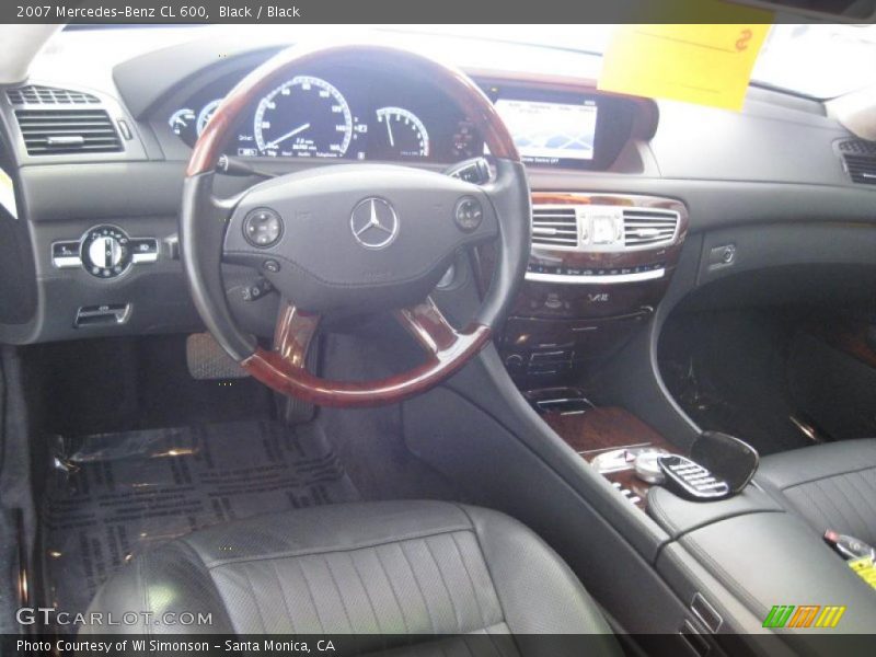 Black / Black 2007 Mercedes-Benz CL 600