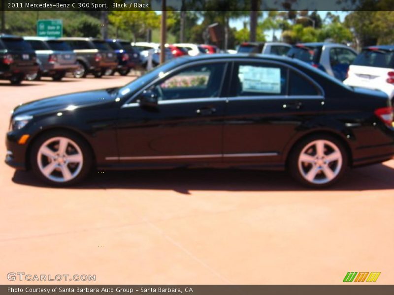 Black / Black 2011 Mercedes-Benz C 300 Sport