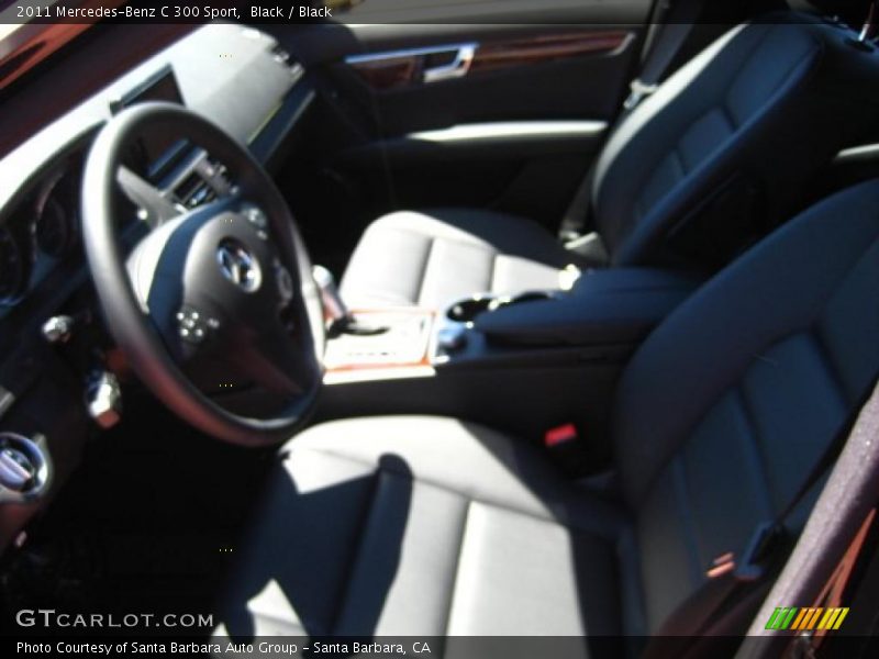 Black / Black 2011 Mercedes-Benz C 300 Sport
