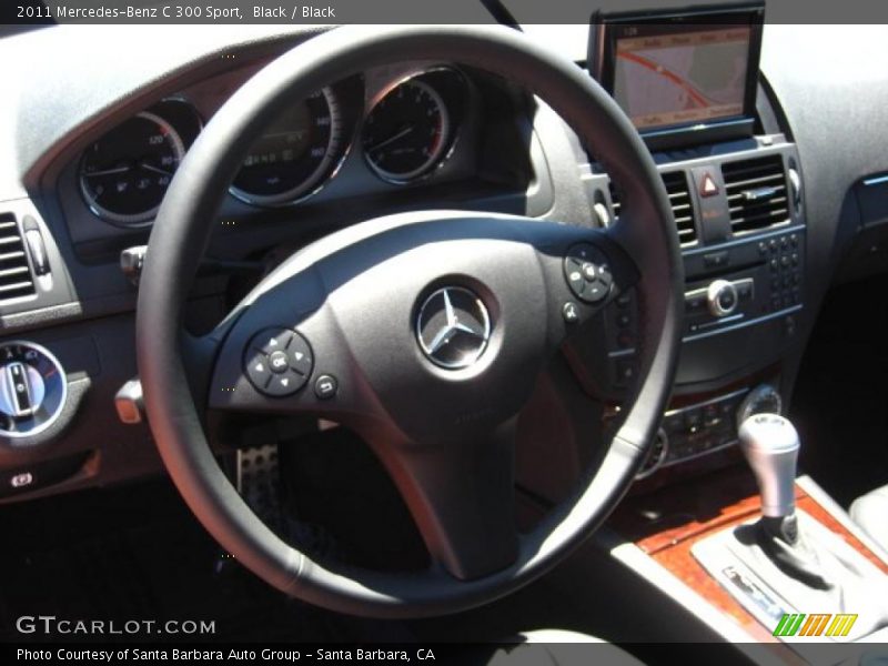 Black / Black 2011 Mercedes-Benz C 300 Sport