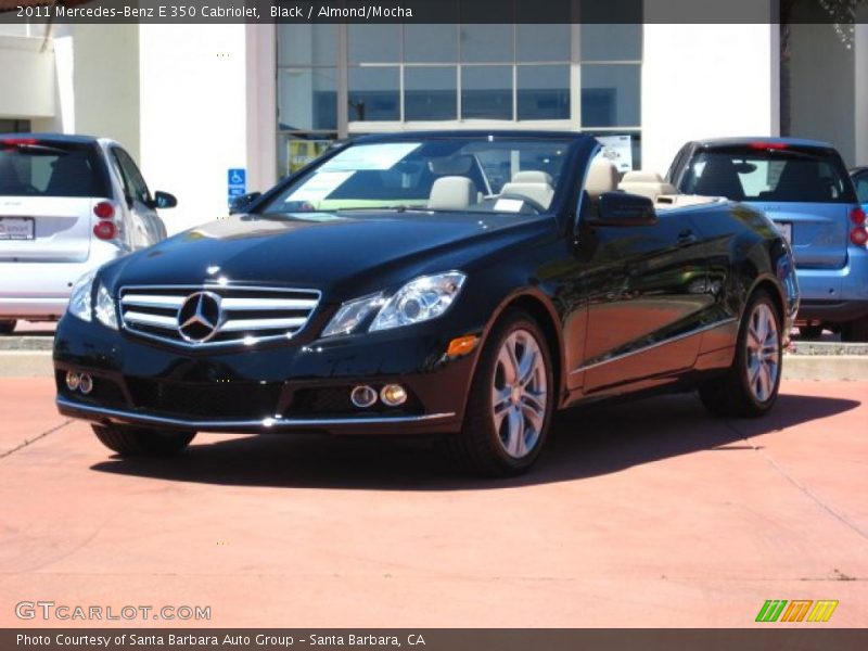Black / Almond/Mocha 2011 Mercedes-Benz E 350 Cabriolet