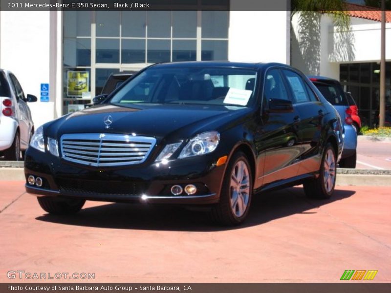 Black / Black 2011 Mercedes-Benz E 350 Sedan