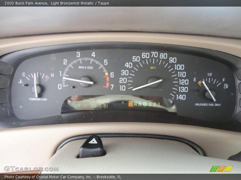 Light Bronzemist Metallic / Taupe 2003 Buick Park Avenue