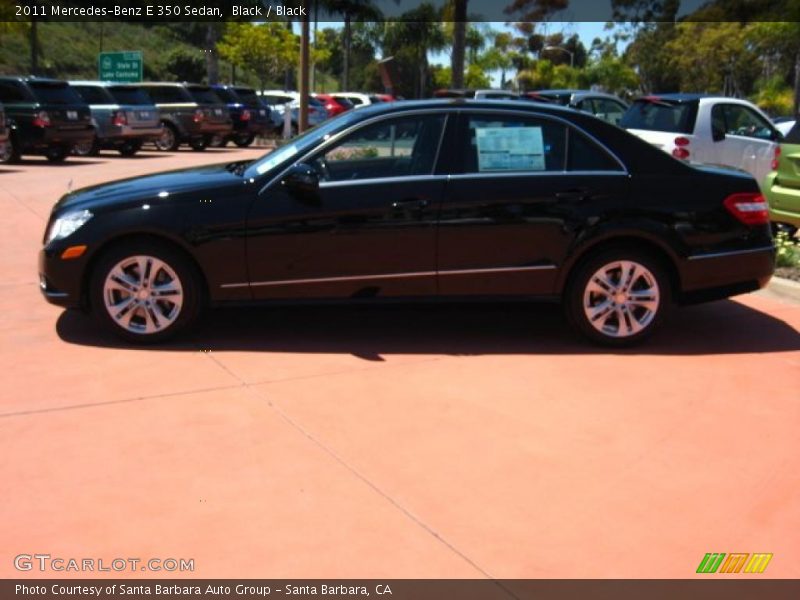 Black / Black 2011 Mercedes-Benz E 350 Sedan