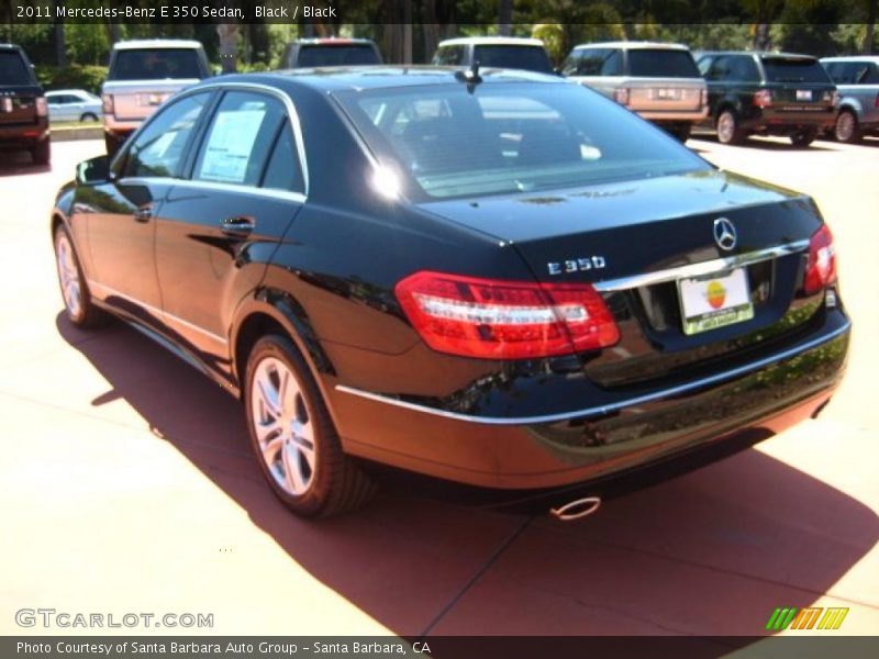 Black / Black 2011 Mercedes-Benz E 350 Sedan
