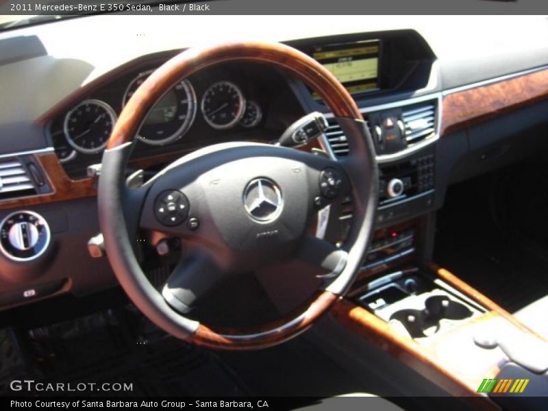 Black / Black 2011 Mercedes-Benz E 350 Sedan