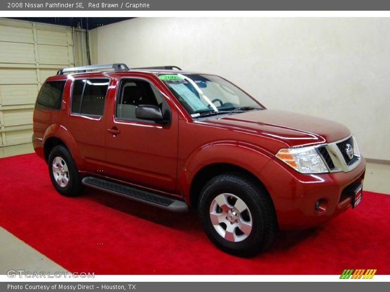 Red Brawn / Graphite 2008 Nissan Pathfinder SE