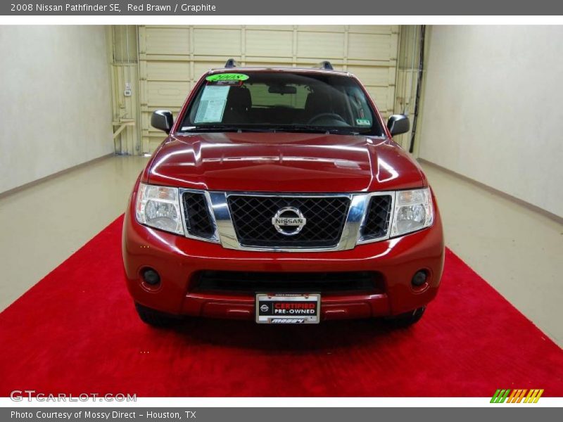Red Brawn / Graphite 2008 Nissan Pathfinder SE