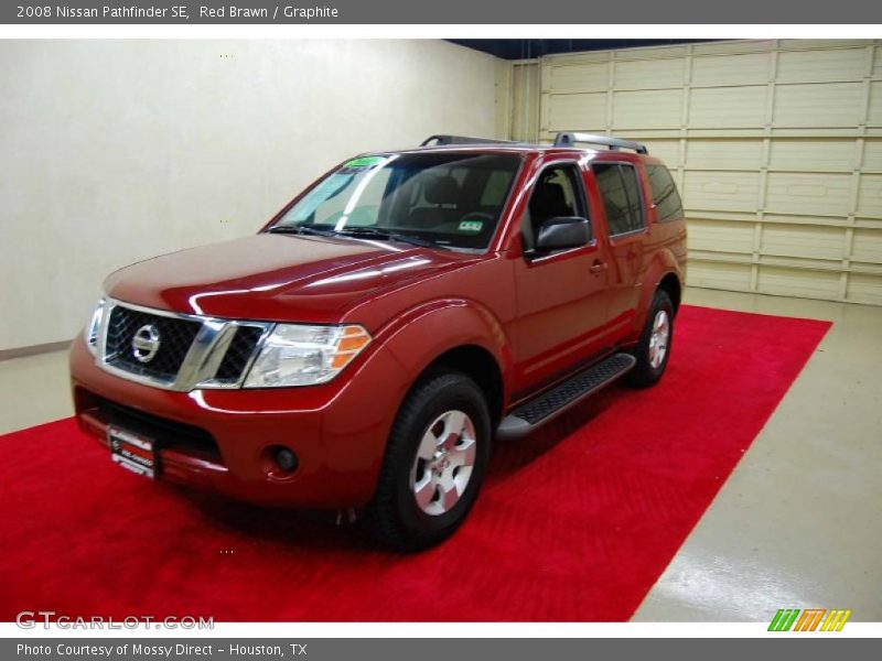 Red Brawn / Graphite 2008 Nissan Pathfinder SE