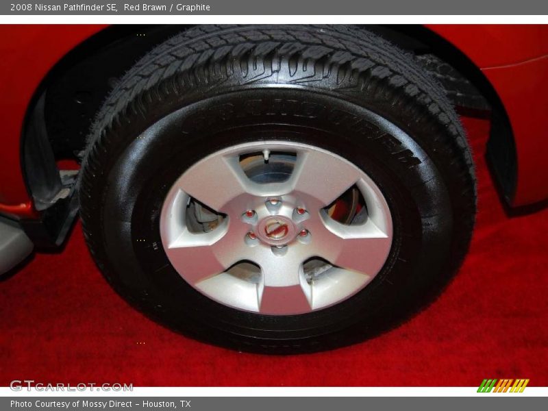 Red Brawn / Graphite 2008 Nissan Pathfinder SE