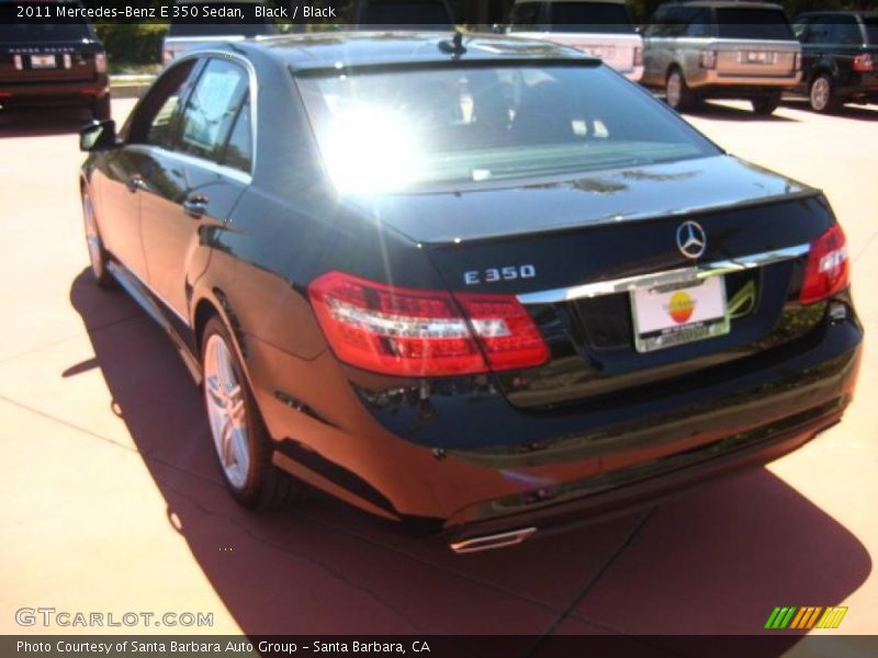Black / Black 2011 Mercedes-Benz E 350 Sedan
