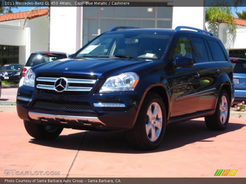 Capri Blue Metallic / Cashmere 2011 Mercedes-Benz GL 450 4Matic