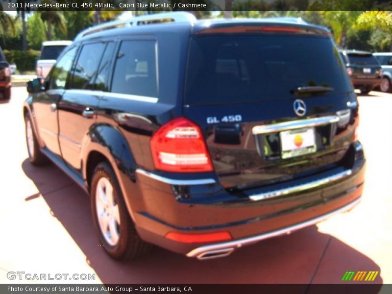 Capri Blue Metallic / Cashmere 2011 Mercedes-Benz GL 450 4Matic