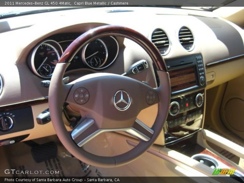 Capri Blue Metallic / Cashmere 2011 Mercedes-Benz GL 450 4Matic