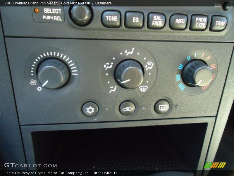 Controls of 2008 Grand Prix Sedan